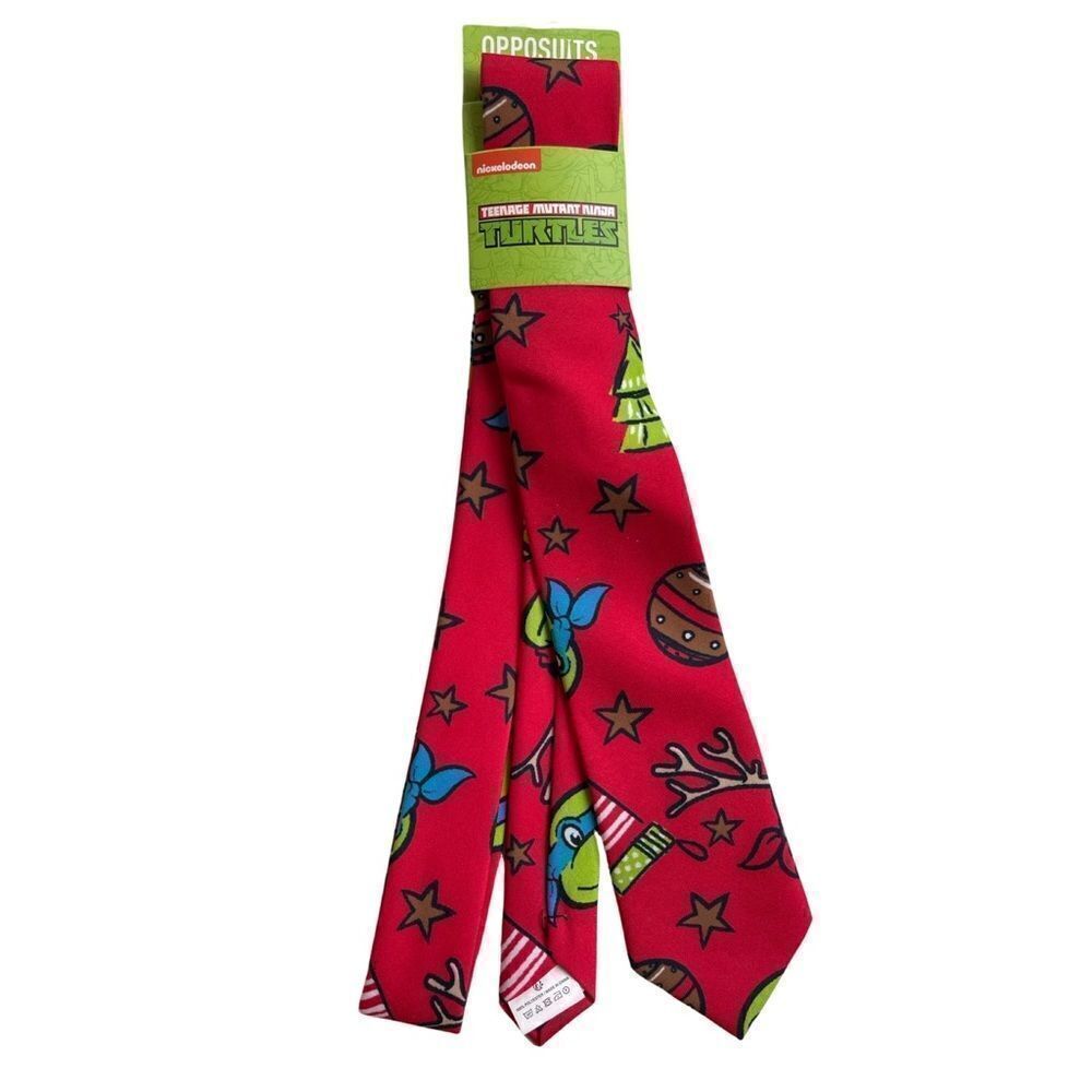 Nicolodean’s Teenage Mutant Ninja Turtles Opposuits Holiday Mens Neck Tie Nwt — image 3 of 8